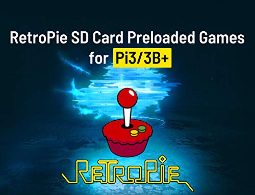 Retropie Gaming Console ROMs 128GB microSD Card Preloaded Games for Raspberry Pi 3/3B+, Retropie Emulation Console Plug & Play Fully Loaded Game System Compatible with XBox/PS1 Controller