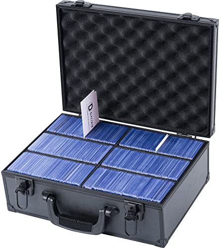 D DACCKIT Toploaders Storage Box - Hard Case for 3" x 4" 35pt Rigid Card Holders for Trading Cards & Sports CardsHolds 600+ Toploaders)