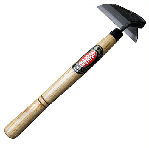Lyw Home Japanese Garden Tool - Hand Hoe/Sickle is Perfect for Weeding and Cultivating. The Blade Edge is Very Sharp