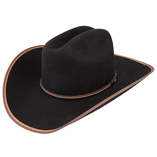 Stetson & Dobbs SWFTHSB7240 Mens Foothills B Cowboy Hat, Black - 7