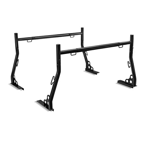 Truck Ladder Racks 800Ibs Capacity Extendable Pick-up Truck Bed Ladder Rack, Universal Heavy Duty(No Clamps)