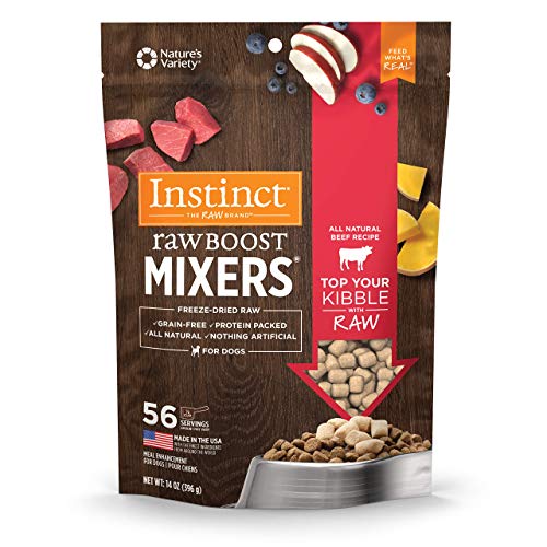 Instinct Raw Boost Mixers Freeze Dried Raw Dog Food Topper, Grain Free Freeze Dried Dog Food Topper 14 Ounce (Pack of 1)