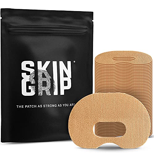 Skin Grip CGM Patches for Guardian Sensor 3 (20-Pack), Waterproof and Sweatproof for 10-14 Days, Pre-Cut Adhesive Tape, Continuous Glucose Monitor Protection(Tan)