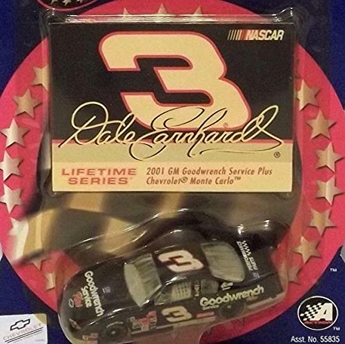 2001 Dale Earnhardt Sr #3 Last Paint Scheme Car Goodwrench 2001 1/64 Scale Diecast Winners Circle with Card Insert Lifetime Series