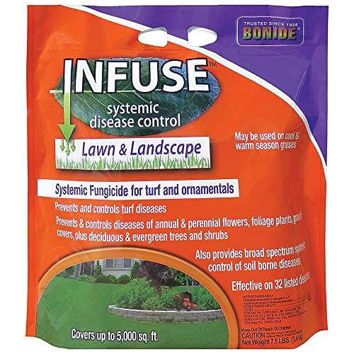 Bonide Infuse Lawn & Landscape Systemic Disease Control, 7.5 lb. Ready-to-Use Granules, Fungicide for Turf & Ornamentals