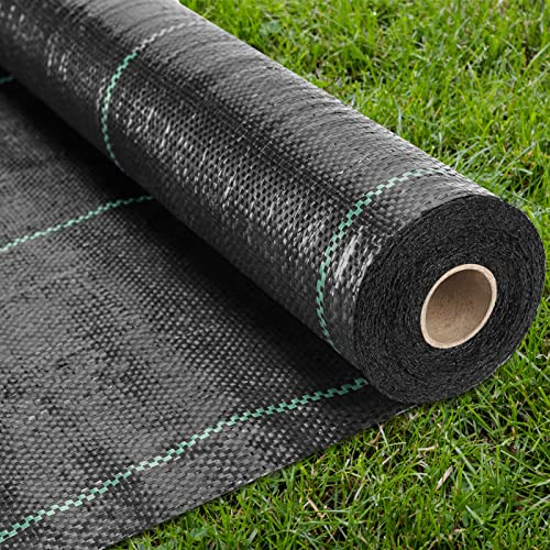 ZJIA 4ft x 100 ft Weed Barrier Landscape Fabric Heavy Duty Weed Control Fabric Eco-Friendly Ground Cover Weed Cloth