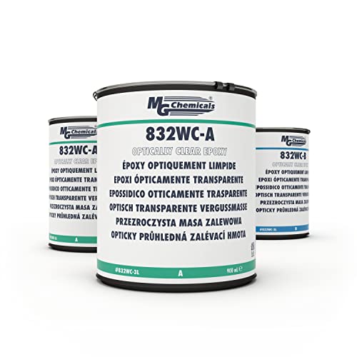 MG Chemicals 832WC-3L Water Clear Epoxy, Potting and Encapsulating Compound, 2.7 L, 2-Part Kit