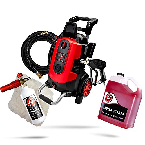 Adam's Electric Pressure Washer 2.0 - Powerful 1.8 GPM 2500 PSI Car Wash Pressure Washer Sprayer | Snub Nose & Tip Attachment | Use W/Car Soap | Patio Boat RV Motorcycle Car Garage Deck