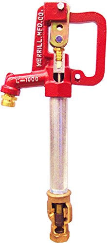 Merrill MFG CNL7501 No Lead Frost Proof CNL-1000 Series Yard Hydrant, 3/4" Pipe Connection, 1" Galvanized Pipe, 1' Bury Depth, 44.5" Total Length, 44.5"