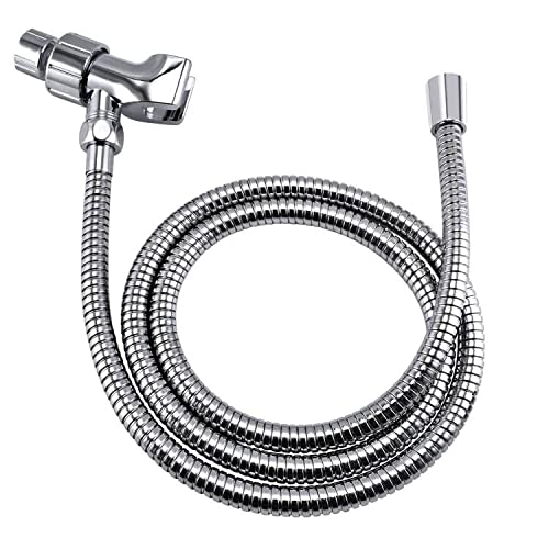 Klabb K-3 shower set 79 Inches Stainless Steel Shower Hose with Adjustable Shower Arm Holder Shower Head Holder Replacement Shower Hose Head Holder with inner brass ball.