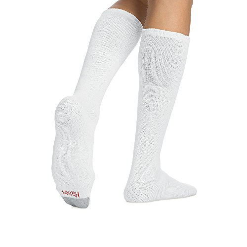 Hanes Men's Over-the-Calf Tube Socks,White,1 Pack (12 Pairs) 10-13