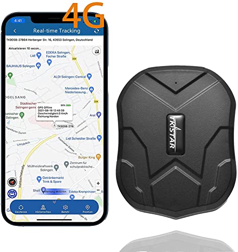 TKSTAR 4G GPS Tracker for Vehicles Hidden Magnetic Car GPS Tracker Locator Real-time Vehicle Tracking Devices with Electric Fence and Anti-Theft Alarm for Car/Motorcycle/Trucks/Fleet/Boat (4G TK905)