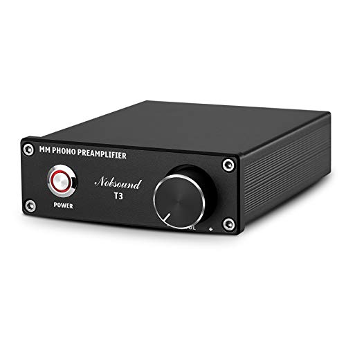 MM Phono Preamplifier, Hi-Fi Turntable Preamp for Home Audio/Record Player/Stereo Amplifier/Active Speaker [Nobsound T3]