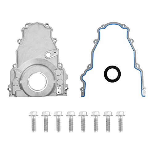 Non-VVT LS Front Timing Cover with Gasket for LS2 LS3 Gen 4 LSx 4.8L 5.3L 6.0L 6.2L Engines 12633906 12600326