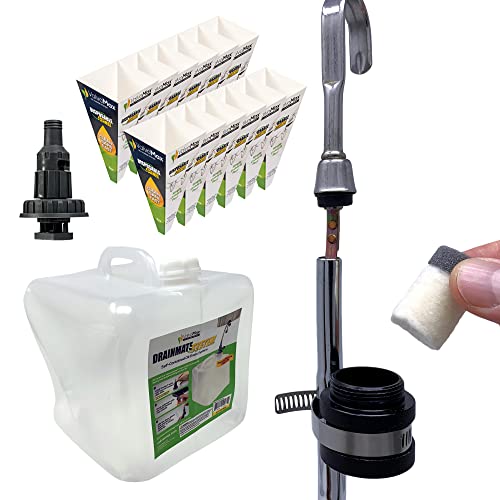 ValvoMax Drainmate System - Bundle with 10L Oil Drain Bag, FlowVent Bag Attachment, Oil Slick Dipstick Wipe, 8 oz Funnel Pack, and Oil Change Sticker Pack (Quick Twist Valve Sold Separate)