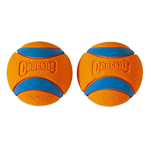 Chuckit Ultra Ball Dog Toy, Small (2 Inch Diameter), Pack of 2, for Breeds 0-20 lbs