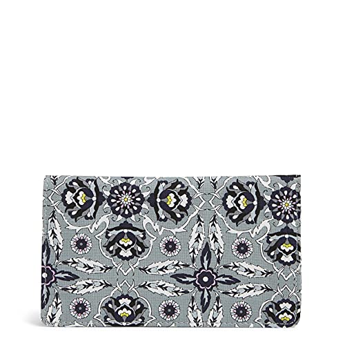Vera Bradley Women's Cotton Checkbook Cover, Plaza Tile - Recycled Cotton, One Size