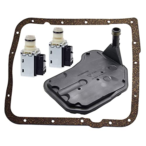 4L60E Shift Solenoid Transmission Filter Gasket kit A B Fit for Buick Cadillac Chevy GMC Replace # 24230298 24208576