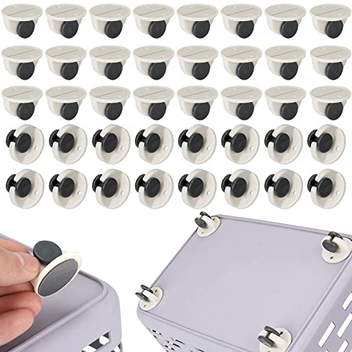 40 PCS Self Adhesive Caster Wheels Mini Adhesive Wheels Universal Mini Wheel Plastic Sticky Pulley for Moving Storage Boxes Cricut Machine Coffee Maker Computer Towers Bottom