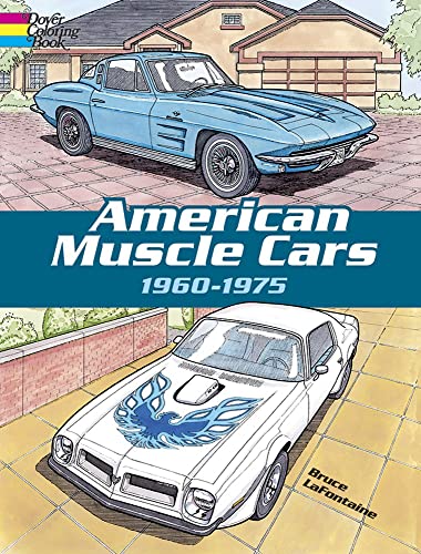 American Muscle Cars, 1960-1975 Coloring Book (Dover Planes Trains Automobiles Coloring)
