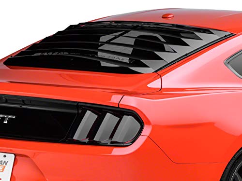 SpeedForm Aluminum Rear Window Louvers Compatible with 15-23 Mustang Fastback