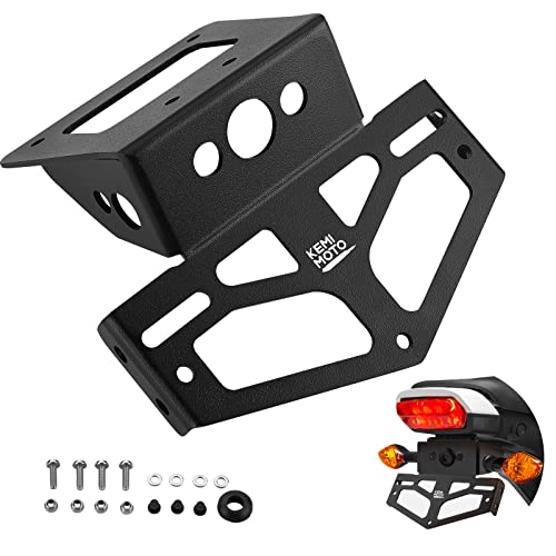 KEMIMOTO Compatible with 2022 Grom Fender Eliminator Kits MSX125 Grom License Plate Bracket Holder for 2022 2023 Grom Tail Tidy with OEM Turn Signal Holes