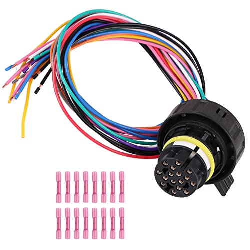 WMPHE Compatible with 6l80E 6l90E External Harness Repair Kit Chevy GMC 6L80E 6L90E, Automatic Transmission 6R60 6R80 6R75, Wiring Plug in Connector TCM T43, Harness Pigtail Repair 1292813 350-0168