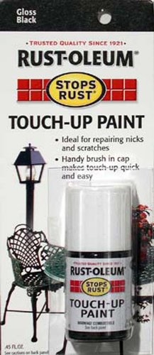 Rust-Oleum 215057 Stops Rust Touch Up Paint, 0.45 oz, Gloss Black