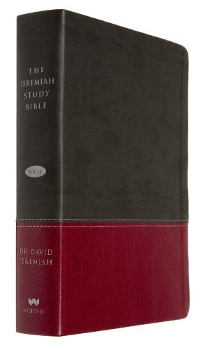 The Jeremiah Study Bible, NKJV: Charcoal/Burgundy LeatherLuxe(TM) w/thumb Index by David Jeremiah (2014-04-15)