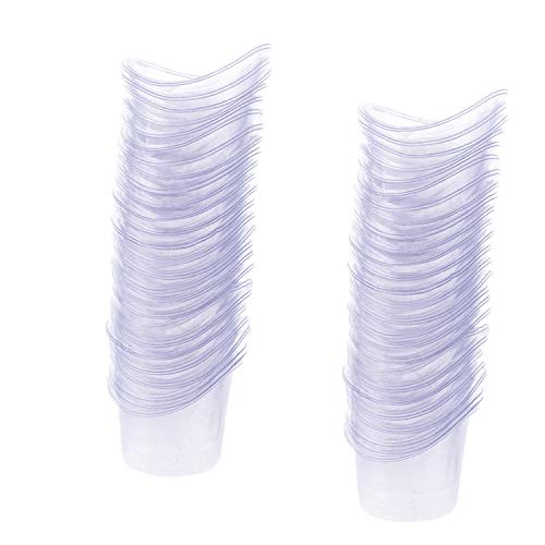 YouU 100 Pcs Non Sterile Disposable Plastic Eye Wash Cups Portable Disposable Measuring Cup 5ml Eye Flush Cleaning Cups Vials for Storage or First Aid Kit Use