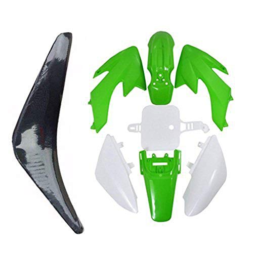 JCMOTO Plastic Body Fender Fairing Kit and Seat For CRF50 XR50 90cc 110cc 125cc Dirt Pit Bike (Green)