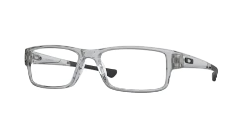 Oakley Airdrop OX8046 804603 55MM Grey Shadow Rectangle Eyeglasses for Men + BUNDLE With Designer iWear Complimentary Eyewear Kit