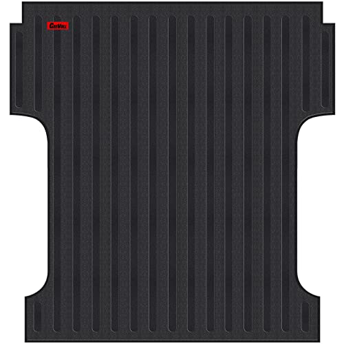 Geevoll Heavy Duty Rubber Truck Bed Mat for 2015-2023 Ford F-150, Custom Fit CrewCab 5.5 Ft Bed Liner, Black