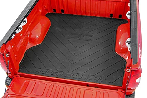 Rough Country Rubber Bed Mat for 2019-2022 Ram Truck 1500 | 6.4 FT Bed - RCM679 , Black