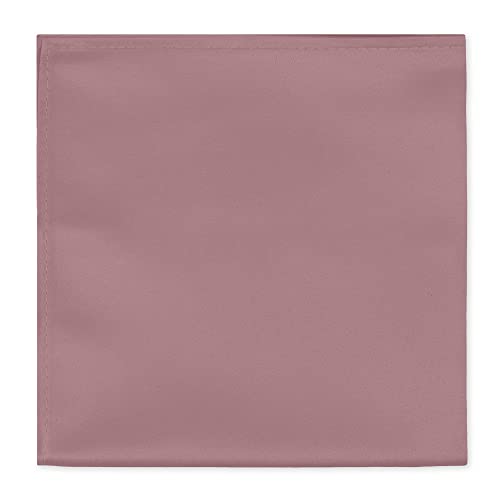 Jacob Alexander Men's Pocket Square Solid Color Handkerchief - Dusty Rose