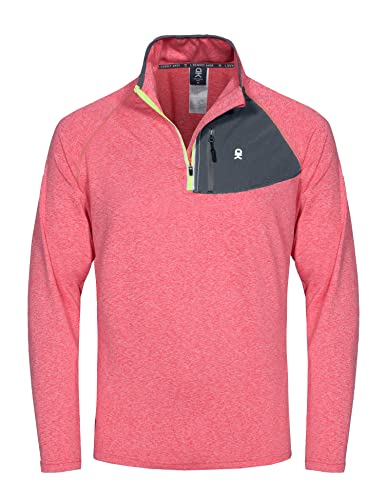 Little Donkey Andy Men's Long Sleeve Quick Dry Lightweight Running Exercise Sports T-Shirt Top Nectarine XXL