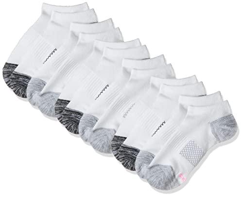 Hanes Shoe Size: 8-12 Women's, Lightweight Breathable Socks, Super No Show, 6-Pack, White