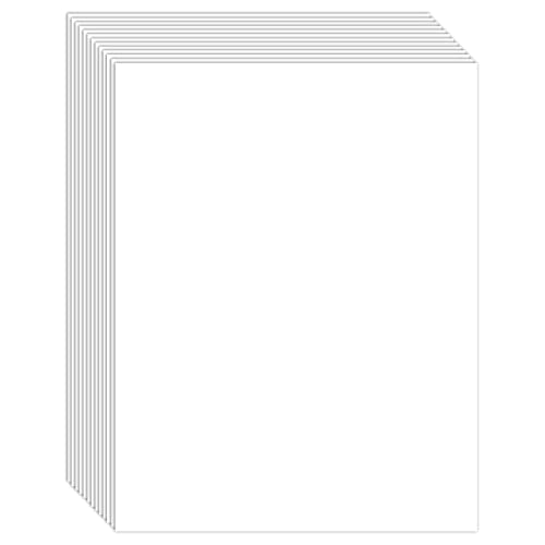 50 Sheets White Cardstock 8.5 x 11, 250gsm/92lb White Cardstock Paper Thick Paper for Invitations, Crafts, Card Making, Printing, Wedding, Drawing, Scrapbook Supplies