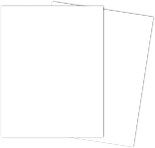 White Card Stock Paper | 8.5 x 11 Inch Thick Heavy Weight Smooth Cardstock | 50 Sheets Per Pack | 100lb Cover (275 gsm)