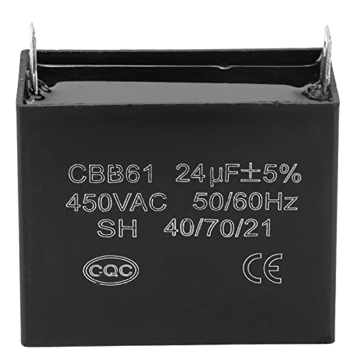 CBB61 Capacitor CBB61 Generator Capacitor, 24uf Starting Capacitor for 400/350/300/250VAC Brushless Gas and Diesel Generators