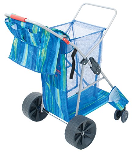 Rio Brands Deluxe Wonder Wheeler Wide, Blue Print