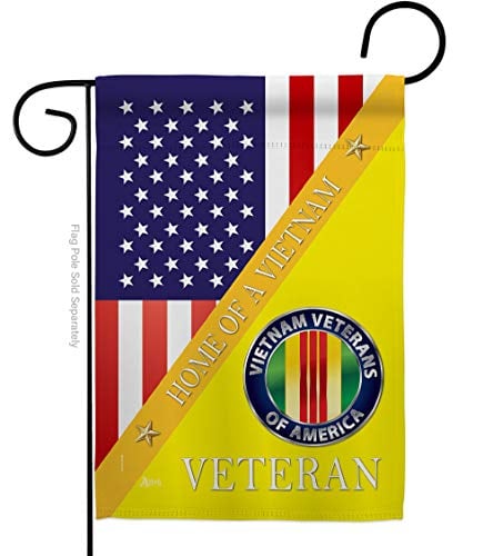 Home of Vietnam Garden Flag - Armed Forces Military Service All Branches Support Honor United State American Veteran Official - House Banner Small Yard Gift Double-Sided Made in USA 13 X 18.5