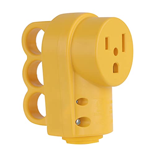 BISupply Power Plug 50 AMP - 250 Voltage Wall Outlet Extender Female Electrical Adapter Wall Plugs with Easy Unplug