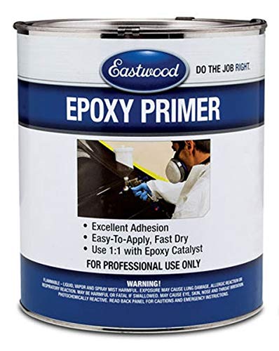 Eastwood Black Epoxy Primer Sealer | Direct to Metal Fast Action Drying & Easy to Sand | Suitable for Steel Fiberglass Aluminum | Ideal for Automotive Car Paint | Rust and Corrosion Prevention