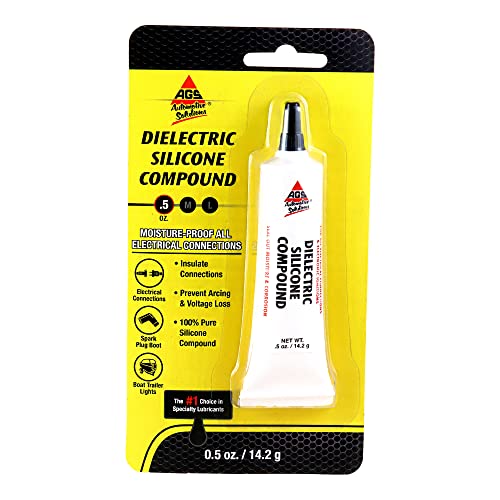 Dielectric Silicone Grease, Tube, .5 oz, Card, Hardware