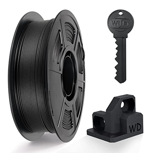 3D Printer Filament Carbon Fiber PETG Filament, IEMAI PETG Filament 1.75mm, PETG Filament Filled 20% Carbon Fiber, 3D Printing Filament 1kg Spool Matte Black