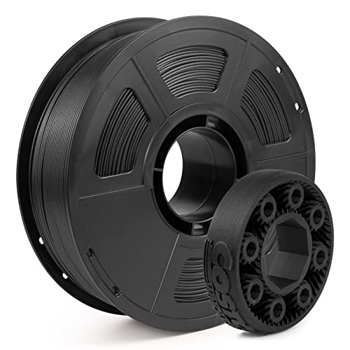 iSANGHU Carbon Fiber ABS Filament 1.75mm, ABS Filament Filled 20% Carbon Fiber, Lightweight High Toughness, Not Brittle, Tangle Free, Dimensional Accuracy+/-0.02mm, 3D Printer Filament Black Spool 1KG