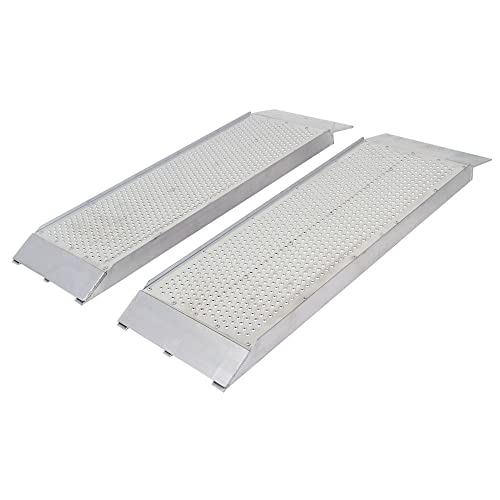 Guardian S-3612-1500-P Dual Runner Shed Ramps with Punch Plate Surface - 12" Wide, 3 Long