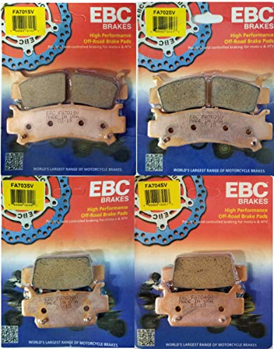 EBC FA701SV & FA702SV Front & FA703SV & FA704SV Rear Severe Duty Brake pad kit fits Honda Talon R & Talon X