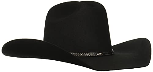 Justin Men's 3X Hills Hat, Black, 7 1/4